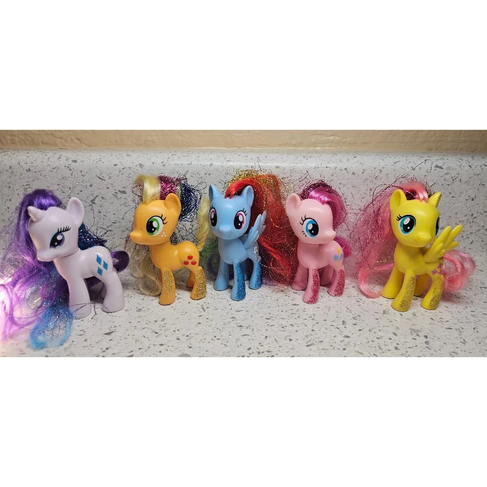 My Little Pony Glitter Leg Figures Lot – Set of 5 – Hasbro